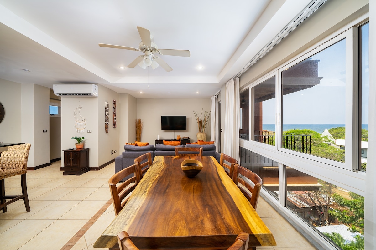 Ocean View 2BR Condo in Langosta *Pool* Near Tama