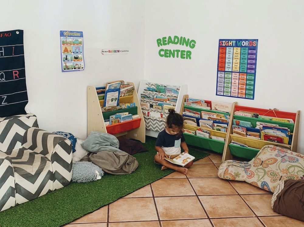 Ali's Treehouse reading corner